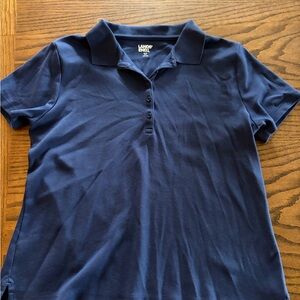 Lands' End Women's Navy Short Sleeve Polo